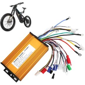 Rosvola Brushless Motor Controller, Ebike Controller, 48V, 60V, 64V, 72V Ebike Speed Motor, 3 Mode 12 Tube Fit for Electric Scooter