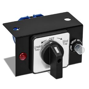 Tarp Switch Kit, Briidea 63 Amp Tarp Motor Rotary Switch Kit with Indicator & Circuit Breaker, 12VDC