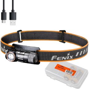 Fenix Power Bundle HM50R v2.0 Headlamp Bundle with 2X ARB-L16, 700 Lumen USB-C Rechargeable, Lightweight with Red Light and Lumentac Organizer