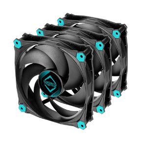 Iceberg Thermal IceGALE Silent 120mm (Black) 3-Pack Quiet Optimized Airflow 3-Pin