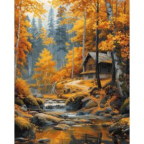 shinefly Paint by Numbers for Adults Beginners Home Acrylic Paint by Numbers Kits for Kids on Canvas 16x20 inch, Running Horse