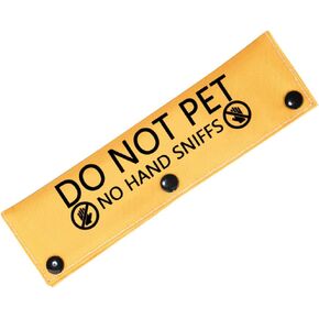PWHAOO Do Not Pet No Hand Sniffs Dog Leash Sleeve Dot Not Pet Working Dog Leash Sleeve Service Dog Leash Wrap (NO Hand Sniffs Sleeve)