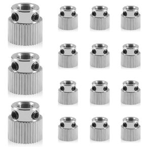 15Pcs Extruder Wheel Gear 3D Printer Parts 36 Teeth Gear Stainless Steel Extruder Gear Compatible for CR-10, CR-10S, S4, S5, Ender 3, Ender 3 Pro
