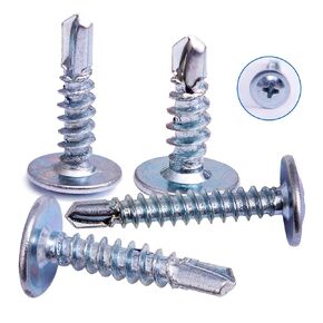GVAKMM Sheet Metal Screws Assortment Kit,#8 Self-Tapping Screws Set for Metal,155pcs,6 Sizes(2'',1-1/2'',1'',3/4''，5/8'',1/2'')Modified Truss Head Zinc-Plated Self-Drilling Tek,for Wood,Metal,Plastic