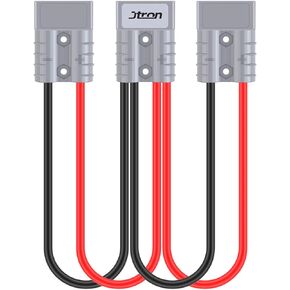 Forklift Charging Plug Divided into Two Large Current Connector Battery Charging Harness Connector 10AWG Cable Line