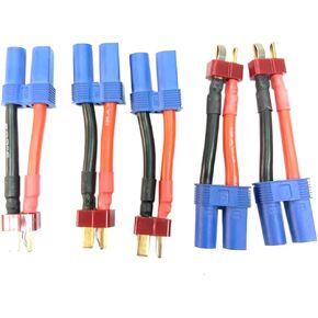 5 قطعة الترا عمداء T التوصيل ذكر EC5 أنثى كابل تمديدي للمحول يؤدي 12awg 50 مللي متر ل RC شاحن يؤدي ومحول البطارية. in Kuwait