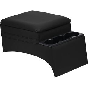 Heavy Duty Center Console for Trucks, Cars, Vans, SUVs, Vehicle Organizer, Medium, Vinyl, Made in USA (Black)