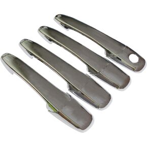 NewYall Set of 4 Chrome Front Rear Left Right Side Exterior Door Handle Covers