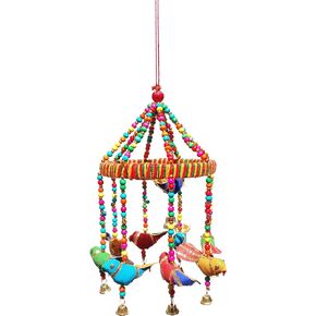 Handmade Crafted Home Decoration Hanging Birds,Elephant,Heart Shape Door Ornaments Shandler (Heart Ring)
