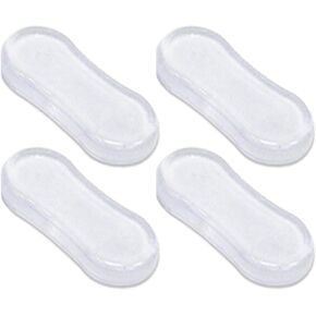 4Pcs Toilet Seat Bumper Set, Silicone Strong Adhesive Toilet Seats Lid Bumpers, Toilet Seat Buffers, Toilet Lid Rubber Pads for, Home, Hotel and Hospital Toilets and Toilet Parts Bathroom Fixtures