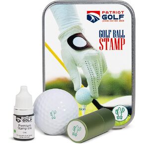 Patriot Golf - Premium Aluminum Golf Ball Marker Stamp, Includes Refillable with Permanent Ink That Scratch Proof, Customize add Style Each of Your Game, Gift Under 15 Ball Marker
