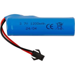 3.7 فولت 18650 1200 مللي أمبير بطارية ليثيوم أيون قابلة للشحن SM-2P مشترك مع شاحن USB لألعاب سيارات التحكم عن بعد Rc