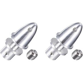 MECCANIXITY RC Plane Airplane Spinners Propeller Adapter, 2.3mm Fastening Propeller Adapter Saver with 2 Machine Screws for Shaft Brushless Motor Speed Controllers, Pack of 2