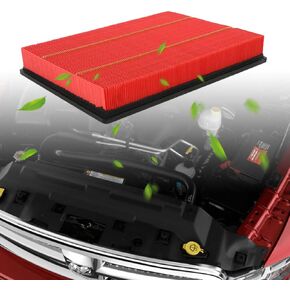 Engine Air Filter Compatible with Dodge Ram 1500 (2002-2021), Ram 2500 (2003-2019), Ram 3500 (2002-2019),Replace# CA9401
