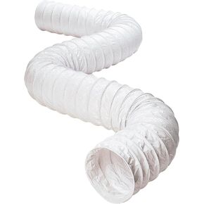 Deflecto Flexible Vinyl Duct, 3" by 50’ Hose, White (BH350W)
