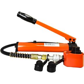 Porta Power Kit, 20 Ton Low Profile Hydraulic Jack with Manual Hydraulic Hand Pump Multi Section Jack, Kit of Porta Power，Mini Hydraulic Lifting Cylinders, Manual Low Profile Jack