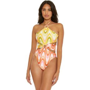 BECCA Whirlpool Margot High Neck One-Piece Multi SM