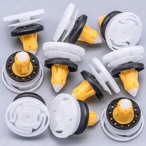 Rexka 10pcs Door Panel Retainer Clip Rivet Attaching Pin 6511618AA for Jeep Renegade 2015-2022 Jeep Compass 2017-2021 Fiat 500X 2016-2022 6511618-AA 06511618AA