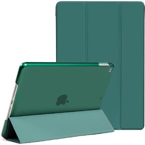 Case Compatible with iPad 9th Generation 2021, Auto Wake&Sleep Translucent Frosted PC Back Case for iPad 9th generation/iPad 8th Generation (2020)/7th Generation (2019), Lightweight, Red