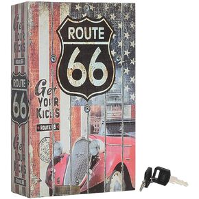 Diversion Book Safe with Key Lock, Lovndi Secret Hidden Safe for Money, Lock Box for Home Office, 9.5 x 6.2 x 2.2 inches, NewYork