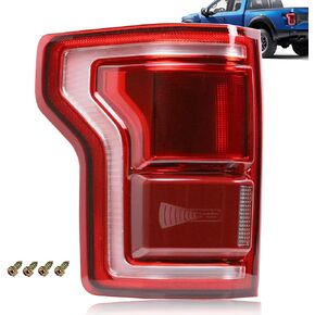Nakuuly LED Tail Light with Blind Spot Compatible With Ford F150 2015 2016 2017 Right Passenger Side Taillight Rear Brake Lamp Signal Assembly # ‎HL3Z13404D (Module NOT Included)