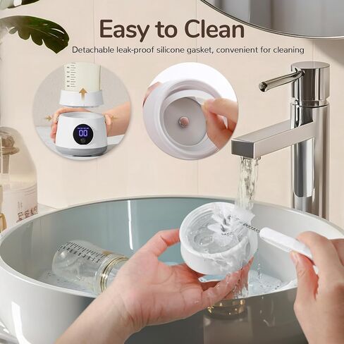 Bottle Warmer, Portable Bottle Warmer for travel with Glass Bottle, Rechargeable Bottle Warmer On The Go with Accurate Temperature Control for Breastmilk formula in Saudi Arabia