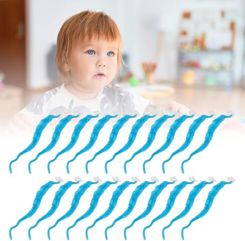 Haofy Worm On A String and Tiny Babies, 20 Pcs Furry Worm Soft Touch Plush Material Cute DIY Compact Portable Fuzzy for Party () in Saudi Arabia