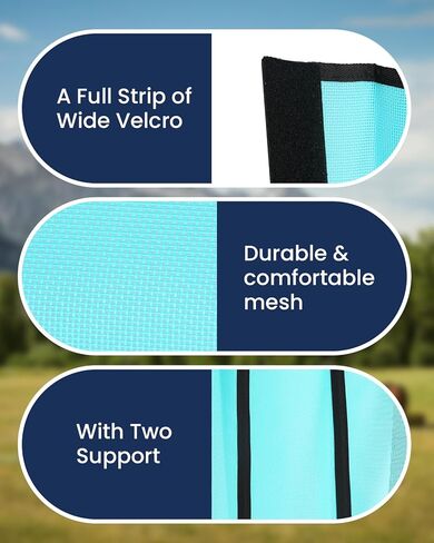 Huimpet Premium Horse Fly Boots, Ultimate Protection Set for Horse Legs - Breathable Mesh, Stay-on Design, Stomp Reduction (Set of 4)-Green in Kuwait