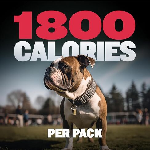 Bully Max Dog Weight Gainer Soft Chews for Puppies and Adults - High Calorie Dog Food Performance Supplement for Healthy Weight Gain, Immunity & Digestion - 75 Chews for All Breeds & Ages - 300g Pack in Kuwait