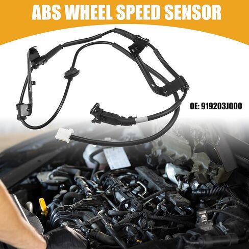 مستشعر ABS رقم 919203J000 - مستشعر سرعة العجلات الخلفية اليسرى للسيارة ABS - لسيارة كيا سورينتو 2009-2012 ABS معدن أسود - قطعة واحدة in Kuwait