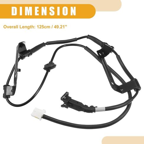 مستشعر ABS رقم 919203J000 - مستشعر سرعة العجلات الخلفية اليسرى للسيارة ABS - لسيارة كيا سورينتو 2009-2012 ABS معدن أسود - قطعة واحدة in Kuwait