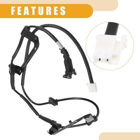 مستشعر ABS رقم 919203J000 - مستشعر سرعة العجلات الخلفية اليسرى للسيارة ABS - لسيارة كيا سورينتو 2009-2012 ABS معدن أسود - قطعة واحدة in Kuwait