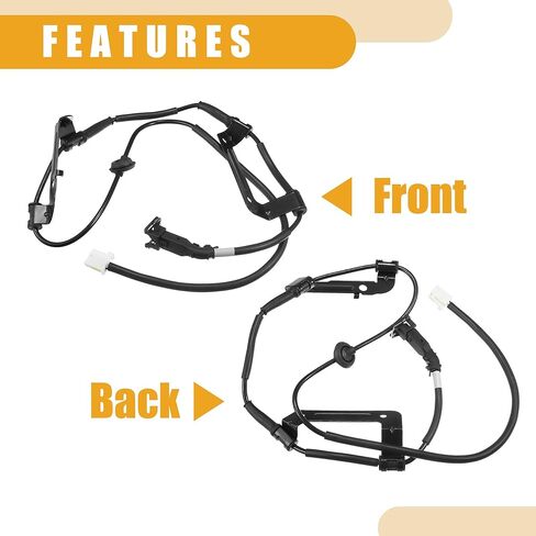 مستشعر ABS رقم 919203J000 - مستشعر سرعة العجلات الخلفية اليسرى للسيارة ABS - لسيارة كيا سورينتو 2009-2012 ABS معدن أسود - قطعة واحدة in Kuwait