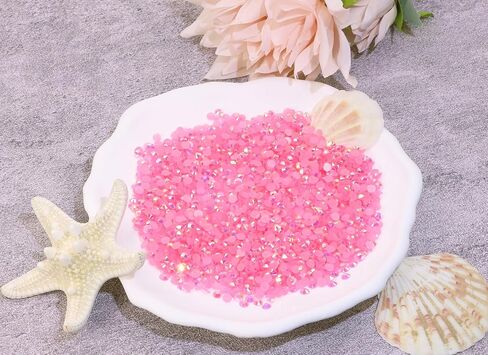 Resin Flatback Rhinestones Gemstone Beads Round Crystal Gems Diamond for Nail Art Project Bottle Cup Shoes Clothing Jewelry Card Making Craft Decoration, 2000PCS (4mm, Green AB) in Saudi Arabia