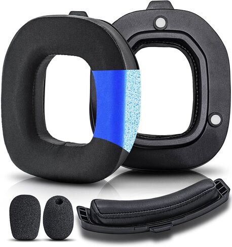A50 Mod Kit Gen 4 - وسادات أذن من جل التبريد متوافقة مع سماعات Astro A50 Gen 4 I وسادات الأذن / عصابة الرأس / وسائد الأذن البديلة / رغوة الميكروفون - غير مناسبة لـ A50 Gen 3 (قماش حريري رائع) in Kuwait