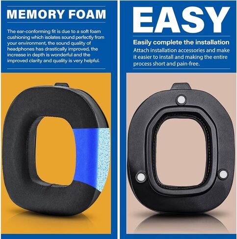 A50 Mod Kit Gen 4 - وسادات أذن من جل التبريد متوافقة مع سماعات Astro A50 Gen 4 I وسادات الأذن / عصابة الرأس / وسائد الأذن البديلة / رغوة الميكروفون - غير مناسبة لـ A50 Gen 3 (قماش حريري رائع) in Kuwait