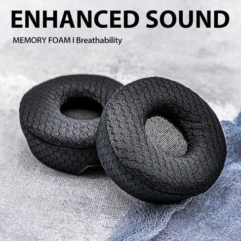 Engage 75 Earpads - Compatible with Engage 75/65 Headset I Breathable Mesh Replacement Ear Cushions with Microphone Foam - NOT FIT Engage Convertible and Engage Mono Version Model in Saudi Arabia