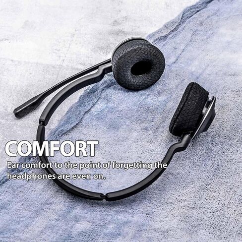 Engage 75 Earpads - Compatible with Engage 75/65 Headset I Breathable Mesh Replacement Ear Cushions with Microphone Foam - NOT FIT Engage Convertible and Engage Mono Version Model in Saudi Arabia