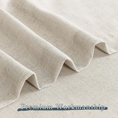 PONY DANCE ستائر كتان صغيرة باللون البيج للمقهى بطول 30 بوصة، ستارة حمام قصيرة نصف شفافة مرشحة لقضيب المزرعة لنصف نوافذ RV Camper Cabinet، لوحتان in Kuwait