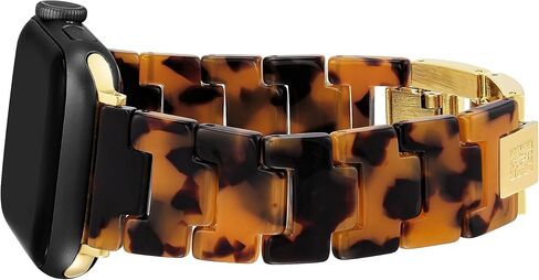 Anne Klein Women's Acetate Fashion Band for Apple Watch Secure, Adjustable, Apple Watch Band Replacement, Fits Most Wrists in Saudi Arabia
