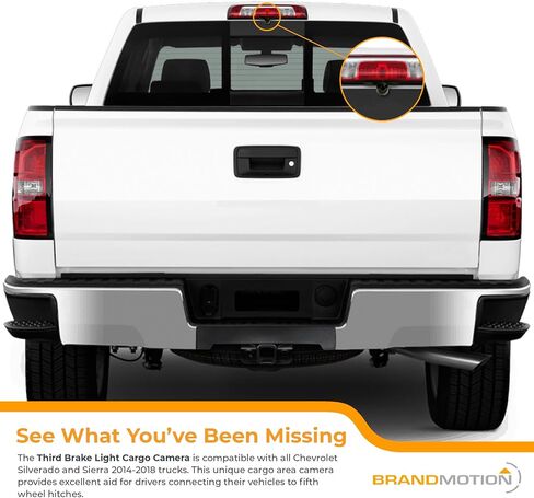 Brandmotion Ford F-250 (1999-2016) / F-350 (2011-2016) كاميرا شحن ضوء الفرامل الثالثة FLTW-7629 تكامل عرض راديو ما بعد البيع أو المصنع السلس in Saudi Arabia