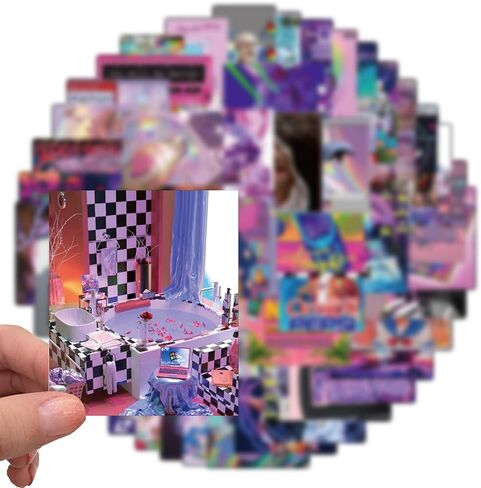 ملصقات فنية للمناظر الطبيعية Vaporwave - 50 قطعة (فن) in Kuwait