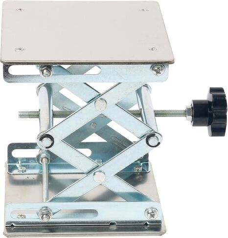 جاك مقص مختبر YaeTek مقاس 6 × 6 بوصة - جاك مقص مختبر عالي التحمل - منصة من الفولاذ المقاوم للصدأ معمل حامل طاولة رفع مقص جاك مختبر (6 بوصة × 6 بوصة) in Kuwait