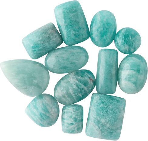 Natural Amazonite Gemstone Wholesale Bulk Cabochons Lot, Jewelry Making Loose Gemstone, Polished DIY, Wire Wrapping, Healing Crystals in Saudi Arabia