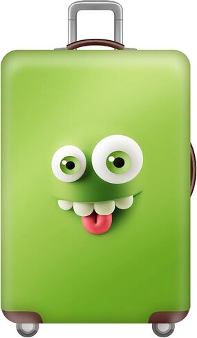 Luggage Cover Funny Face Suitcase Cover Elastic Protector Sets For 18-32 Inch Suitcase Travel Accessories (Funny 1, M) in Saudi Arabia