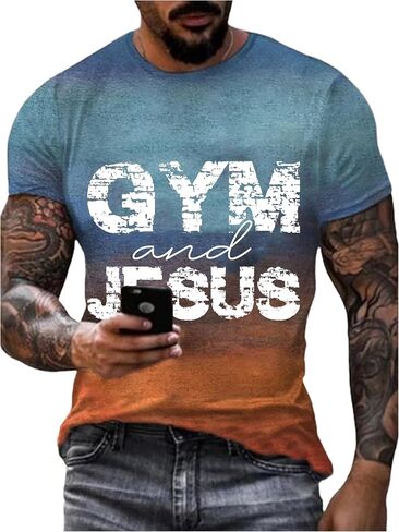 تي شيرت I Can't But I Know a Guy Jesus للرجال، تي شيرتات مسيحية مضحكة للرجال، بلايز بأكمام قصيرة، مقاس XX-Large in Kuwait