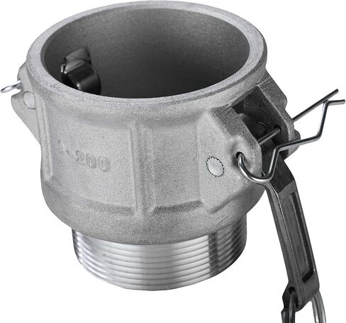 2pcs Type B 2 Inch Aluminum Cam Groove Hose Fitting 2" Plug x 2" NPT Male Camlock fittings Cam Groove Coupling Gravity Cast Cam Lock Fittings (B200) in Saudi Arabia
