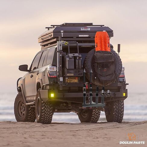 4 حامل قضيب صيد من الفولاذ المقاوم للصدأ لأجهزة استقبال وصلة 2 بوصة مع دبوس سريع التحرير، حامل قضيب تثبيت زاوية قابل للتعديل للشاحنات وسيارات الدفع الرباعي وسيارات الجيب (الفولاذ المقاوم للصدأ، مجموعة واحدة) in Kuwait