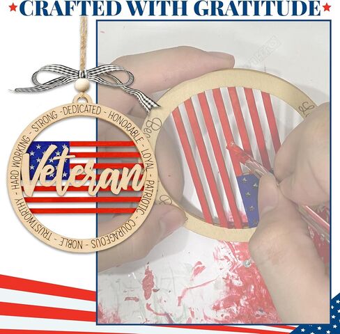 Veteran Ornament, US Veteran New Year Ornament, Boyfriend, New Year Gift for Veterans, Military Gifts, Army Veteran, Veterans Gift, from Wife, Daughter, Son in Saudi Arabia