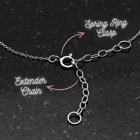 925 Sterling Silver Cable Chain Necklace - Silver Chain for Women Girls 1.1mm Cable Chain Necklace - Master Quality - Dainty and Minimalist - 14/16/18/20/22/24 Inch in Saudi Arabia